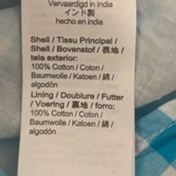 J. Crew Factory XS Gingham Sleeveless Mock Ruffle Neck Top - Picture 6 of 7